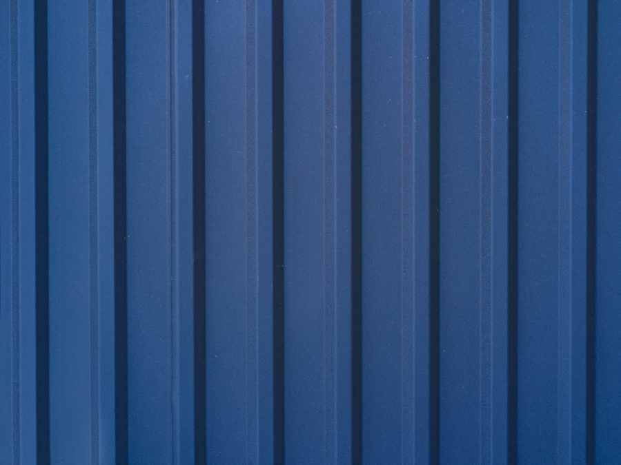 Забор из профнастила KM-10784, синий